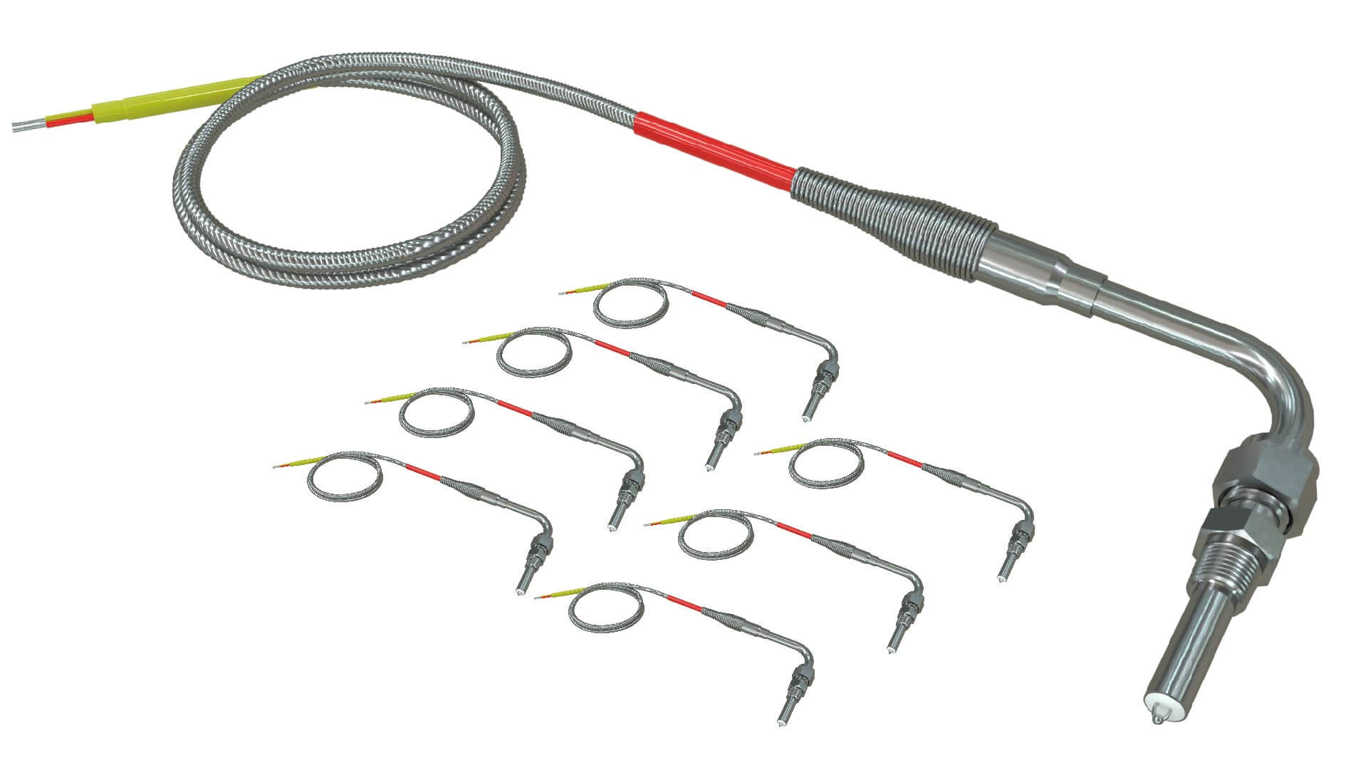 .250 Exhaust Gas Temperature EGT  8 Probe Harness, Severe Duty