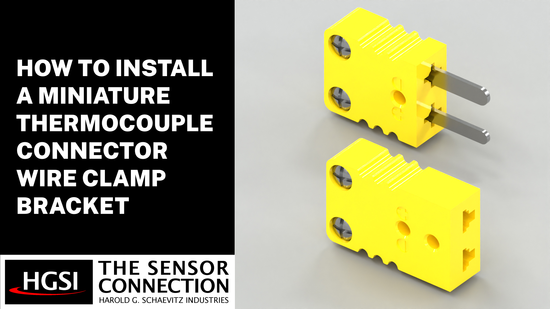How to Install a Mini Thermocouple Connector Wire Clamp Bracket Video Thumbnail Harold G Schaevitz